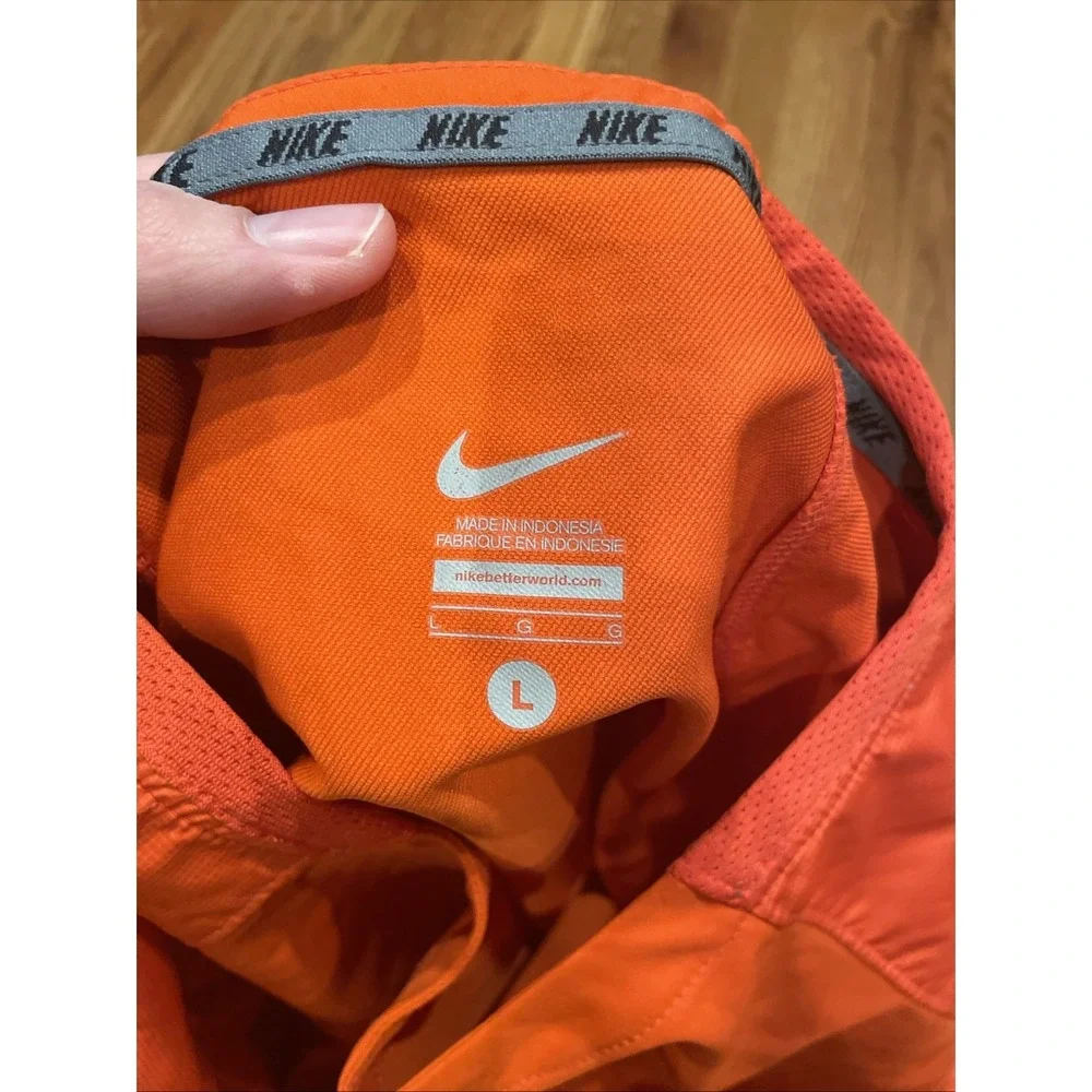 Nike Clemson Men's Windbreaker V Neck Long‎ Sleeve Size Large College Sports